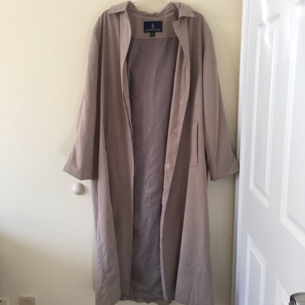 Suede Trench Coat